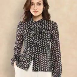 Women Abstract Regular Fit Top-image-56
