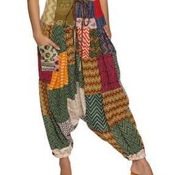 Printed Ankle-Length Salwar with Drawstring Waist-image-0