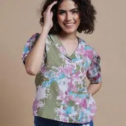 Women Regular Fit Printed Shirt -image-49