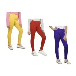 Pack Of 3 Leggings with Elastic Waist-image-28