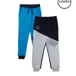 Boys Pack of 2 Printed Joggers with Drawstring Waist-image-24