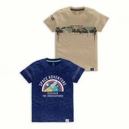 Pack of 2 Graphic Print Crew-Neck T-Shirts-image-54