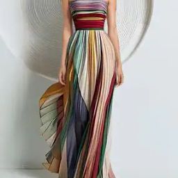 Women Stripes Dress-image-36