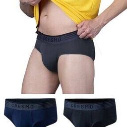 Pack of 3 Briefs with Elasticated Waist-image-11