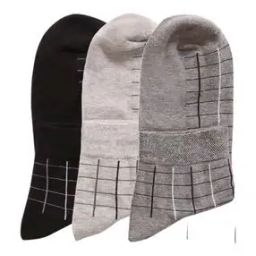 Men Pack of 3 Self-design Mid-Calf Socks-image-64