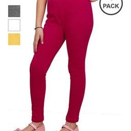 Pack of 4 Leggings with Elasticated Waist-image-61
