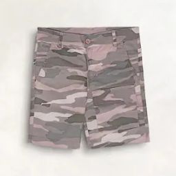 Camouflage Print Shorts with Flap-Pockets-image-58