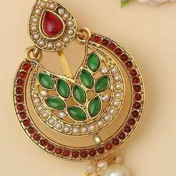 oomph Set of 2 Gold-Plated Stone-Studded Hair Pins-picture-27