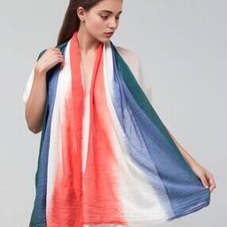 Women Color Block Stole-image-63