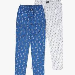 Pack of 2 Printed Pyjamas with Elasticated Waist-picture-16