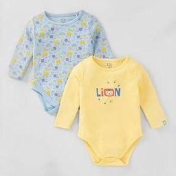 ed-a-mamma Boys Pack of 2 Printed Cotton Bodysuits-picture-8