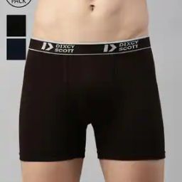 Pack of 3 Cotton Trunks with Brand Waistband-picture-41
