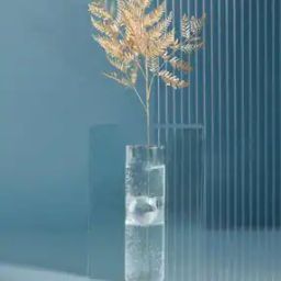 Artificial Metallic Fern Bunch Stick-15