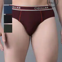 Pack of 5 Men Anti-Microbial Super Combed Cotton Solid Brief-image-10