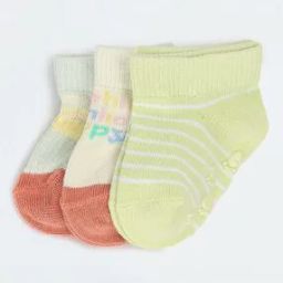 Boys Pack of 3 Striped Socks with Ribbed Hem-image-10