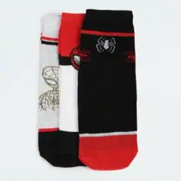 Boys Pack of 3 Printed Socks with Ribbed Hem-image-1