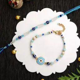 Bracelet Set of 2 Evil Eye Beaded Rakhi-image-46