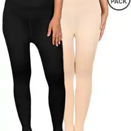 Pack of 2 Opaque Stockings with Elasticated Waist-image-7