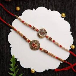 Tie-Up Shri Ram & Rudraksh Set of 2 Rakhi-image-99