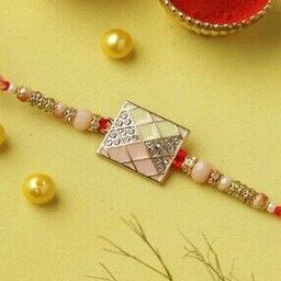 Men Tie-Up Mosaic Beaded Rakhi-image-22