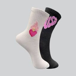 Women Self Design Socks-image-82