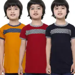  Boys Cotton Regular Fit T-Shirt    -image-76