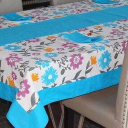 Floral Print 6 Seater Table Linen Set 60" x 90"-10