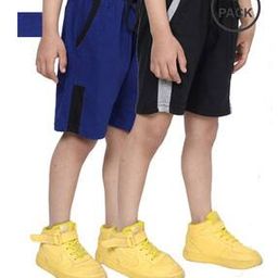 pixie n prince Pack of 2 Boys Regular Fit Flat-Front Bermudas-picture-0