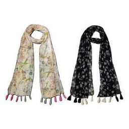 Pack of 2 Women Floral Print Scarfs-image-46