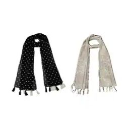 Pack of 2 Women Floral Print Scarfs-image-29