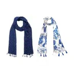 Women Floral Cotton Scarf -picture-19