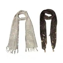 Women Floral Cotton Scarf -image-88