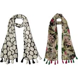 stole villa Women Floral Cotton Scarf -picture-7