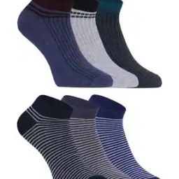 Men Pack of 6 Everyday Ankle Length Socks-image-53