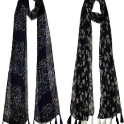 Women Floral Cotton Scarf -14