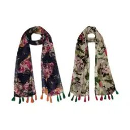 Women Floral Cotton Scarf -picture-47