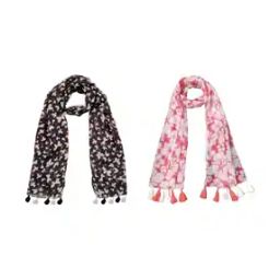 Women Floral Cotton Scarf -image-48