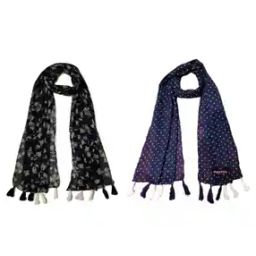 Women Floral Cotton Scarf -image-54