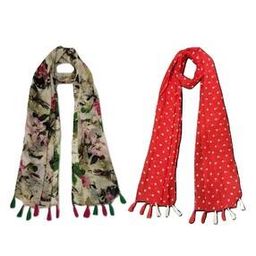Women Floral Cotton Scarf -image-97