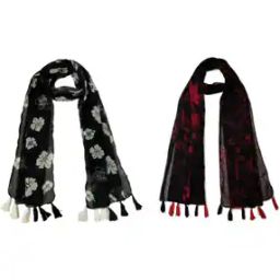 Women Floral Cotton Scarf -picture-42