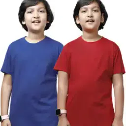 Boys Pack of 2 Regular Fit Crew-Neck T-Shirts-image-43