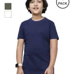pixie n prince Boys Pack of 3 Regular Fit Crew-Neck T-Shirts-picture-41