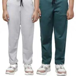 Pack of 2 Boys High Rise Cotton Track Pants  -image-14
