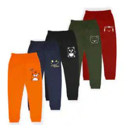 Pack of 5 Joggers with Graphic Print-42