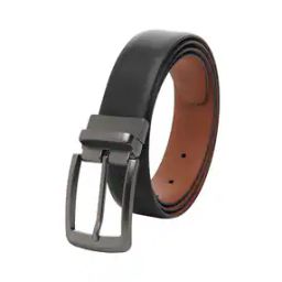Textured Reversible Belt with Buckle Closure-image-6