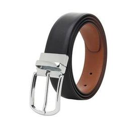 Textured Reversible Belt with Buckle Closure-3
