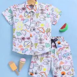 Boys Printed Shorts & Shirt Set-picture-28