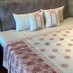 Bloom  Ikkat & Flowers Bedcover Set-image-28