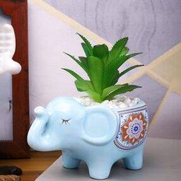 Artificial Plant with Ceramic Pot-image-95