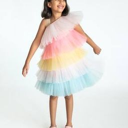 Ruffled A-Line Dress-image-3